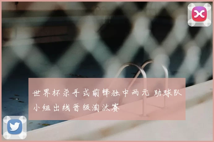 世界杯杀手式前锋独中两元 助球队小组出线晋级淘汰赛